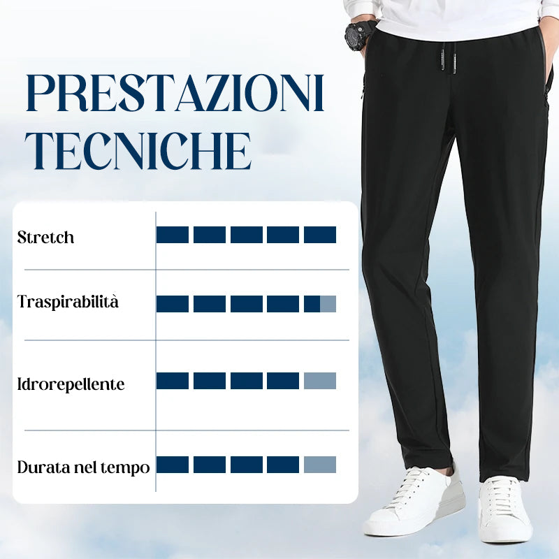 Pantaloni Unisex Stretch Active in Seta Ghiaccio [COMPRA 1 E NE RICEVI 2!]