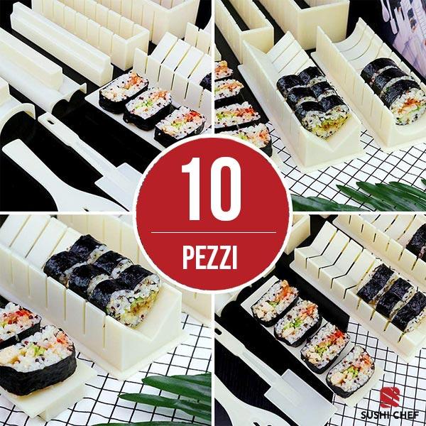 SUSHICHEF® – APPARECCHIO PER IL SUSHI, 10 PEZZI