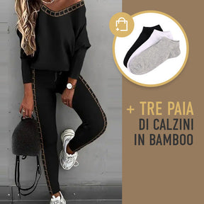 LUNACHIC - SET DI MAGLIA E PANTALONI ALLA MODA